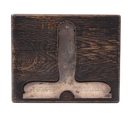 Silver plummet, gift to James Fleming (Version 1)
