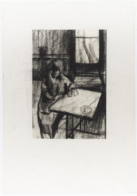 Drawing of female figure