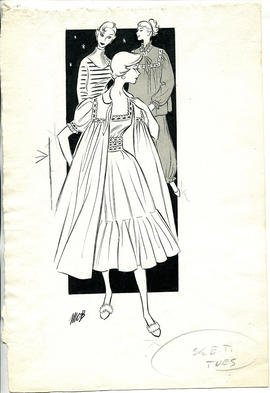 Fashion Illustrations and associated Press Cuttings by Margaret Oliver Brown (Part 14)