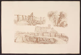 Three wooden bridges