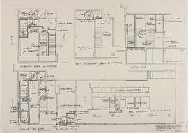 (1) ground floor plan as proposed: 1/50 & 1/100