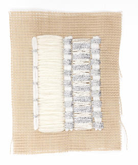 Sampler in cream and grey (Version 1)
