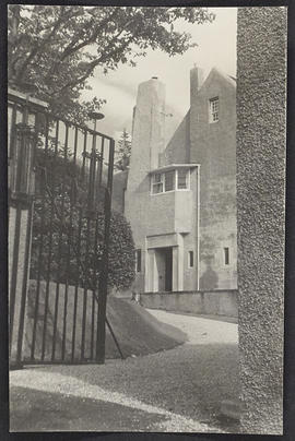 Entrance drive showing front door