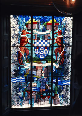 Slide of Scottish Police Federation heraldic window