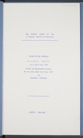 Annual report and accounts, 1956-1957 (Flyleaf page 1)