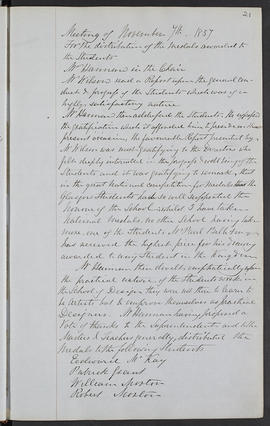 Minutes, Apr 1854-Mar 1882 (Page 21, Version 1)