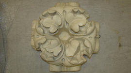 Plaster cast of ornamental boss (Version 1)