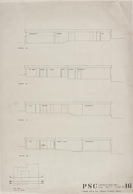 (16) infant wing: 1/8" sections, with key plan