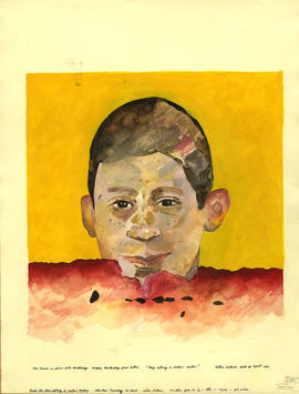 Boy eating a water-melon