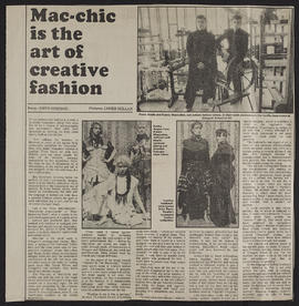 Newspaper cutting: Mac-chic