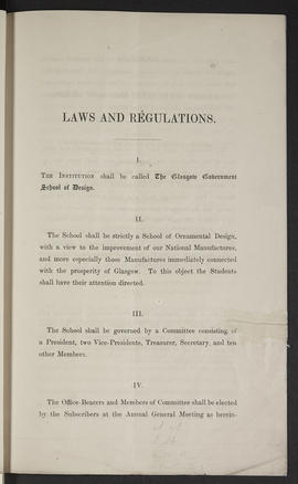 Glasgow Government School of Design Laws and Regulations (Page 3)