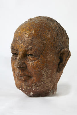 Plaster maquette of bust of Sir John Richmond (Version 3)