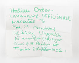 Cavaliere Ufficionale medal (Version 5)