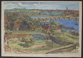 Berwick upon Tweed, view of bridges