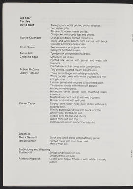Fashion show programme 1980 (Version 4)