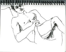 Sketchbook of designs and human studies (page 88)
