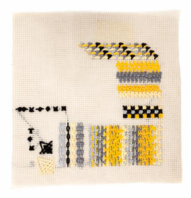 Knot stitched sampler (Version 1)