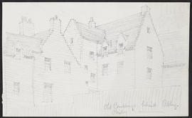 Old buildings behind Abbey, Paisley