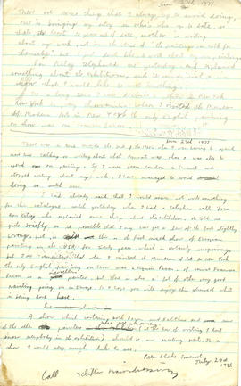 Letter from Peter Blake