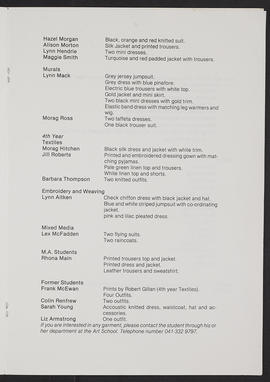 Fashion show programme 1980 (Version 5)