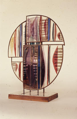 Slide of geometric sculpture