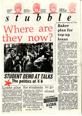 G.S.A. Students' Association newsletter ‘stubble’