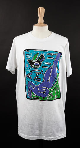 Bird and figure t-shirt (Version 1)