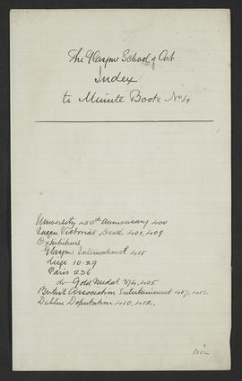 Minutes, Mar 1895-Jun 1901 (Index, Page 1, Version 1)