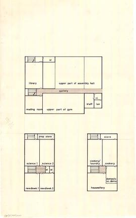 prelim plans of assembly hall & classrooms