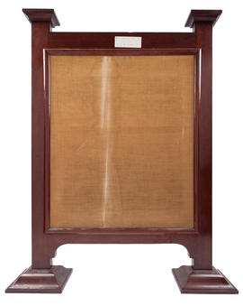 Embroidered fire screen (Version 2)