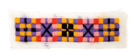 Colourful satin stitch sampler (Version 1)