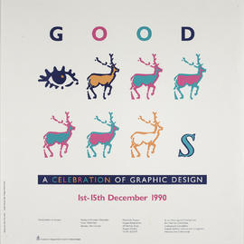 Poster for an exhibition entitled 'Good: A Celebration Of Graphic Design'