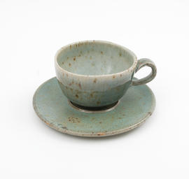 Green ceramic saucer (Version 1)
