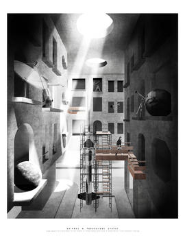 Architectural drawing: The street of Science and Technology