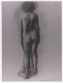 Drawing of female nude