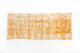 'Homage to the Studio': Rust-dyed crepe de chine (Version 2)
