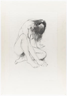 Drawing of female nude