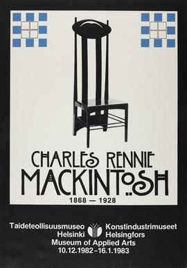 Poster for a Charles Rennie Mackintosh exhibition in Helsinki