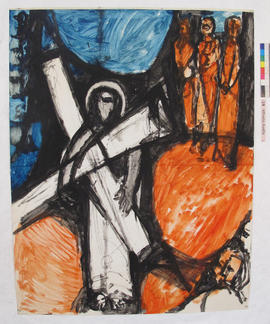 Stations of the Cross painting (potentially II or VIII)