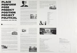 Poster for exhibition 'Bruce McLean, works 1969-1999' (Version 2)