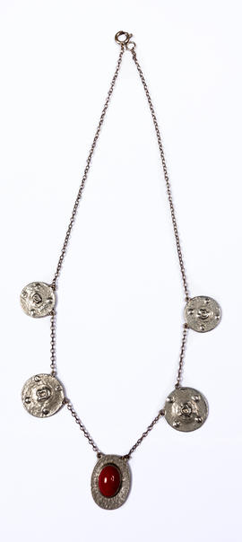 Pewter and enamel chain