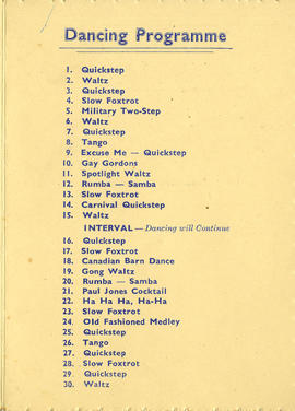 Programme for the 1948 Royal Technical College Christmas Ball