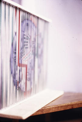 Slide of maquette of mural in workers' entrance of Jack's, East Kilbride