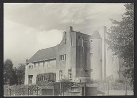 Front view facing south with turret