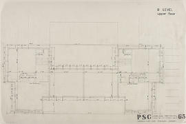 (65) junior wing, upper floor plan level B: 1/8"